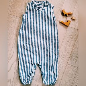 Fin and Vince 100% Linen romper 1-2y